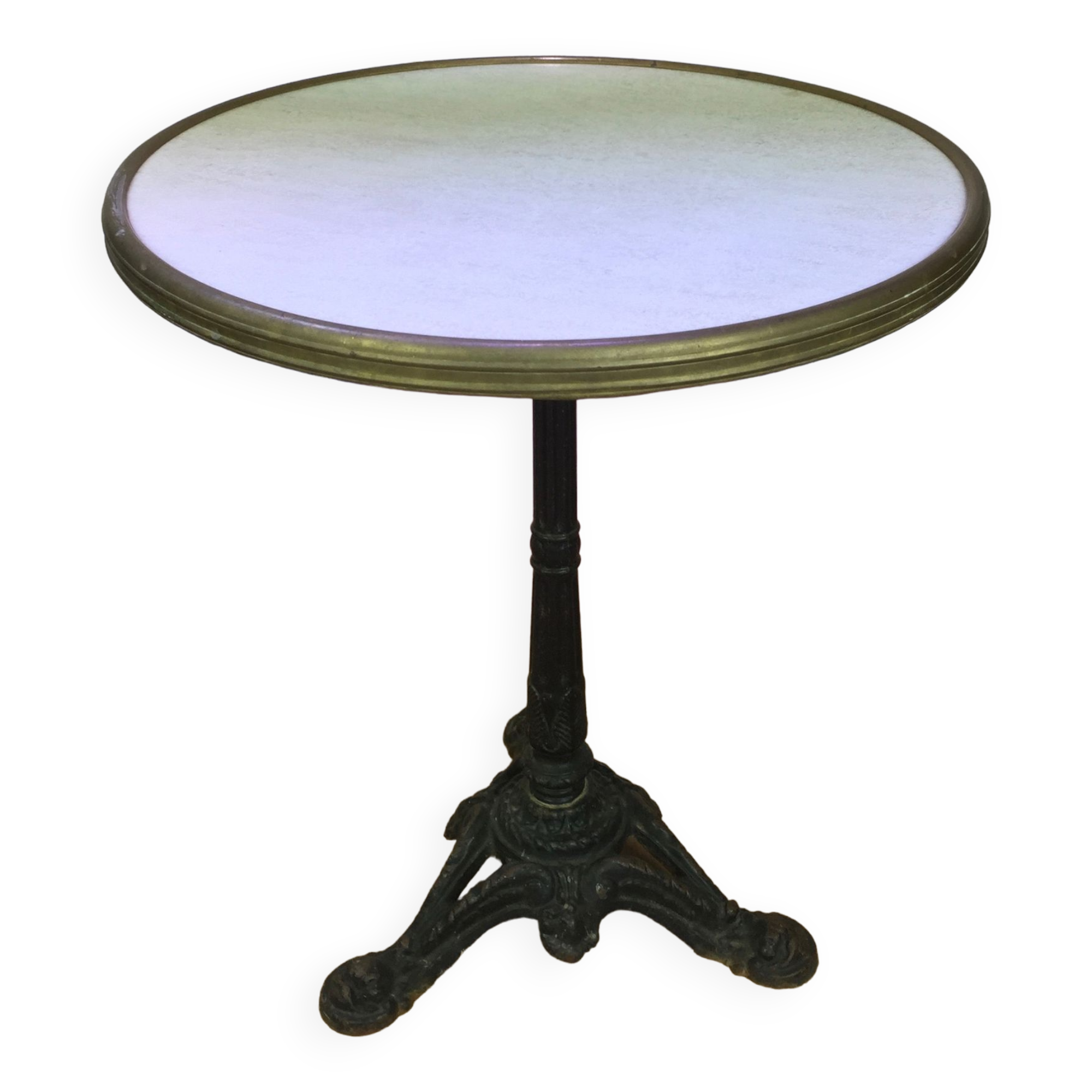Parisian bistro table cast iron foot
