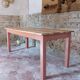 Table de ferme terracotta