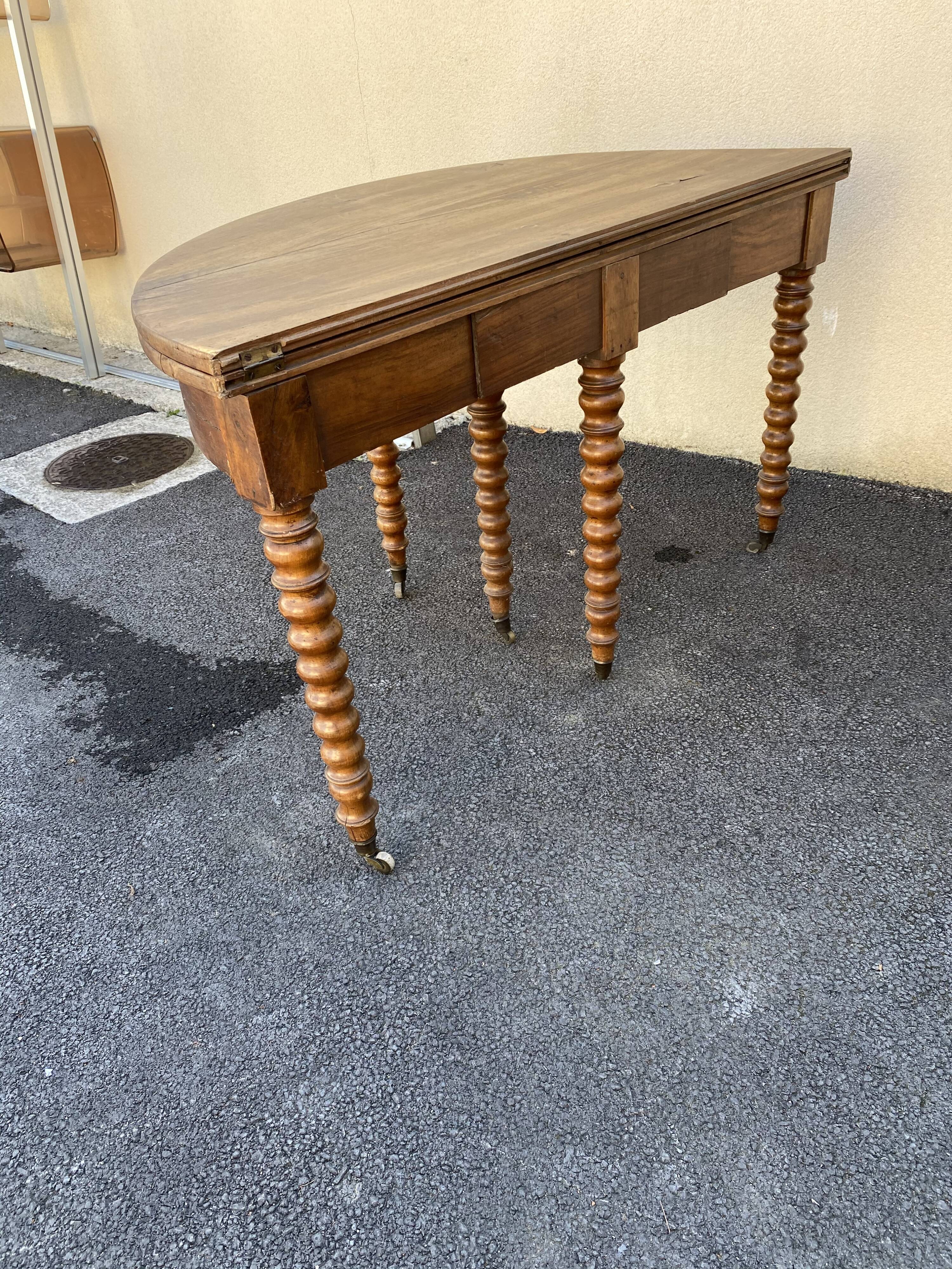Half moon table Louis Philippe