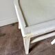 Chaise bistrot en bois blanc