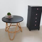 Table basse rotin ronde