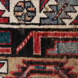 Traditional tribal wool runner rug long handmade oriental wool carpet 100x450cm