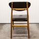 6 Teak chairs with oval back