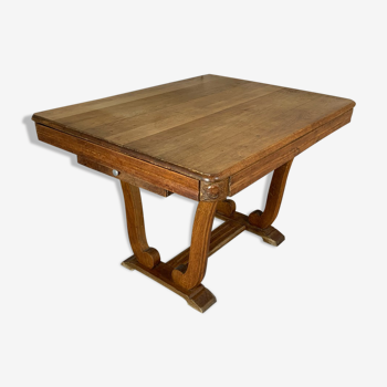 Art Deco oak table with extension 1920