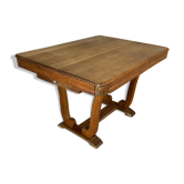 Table en chêne art déco avec rallonge 1920