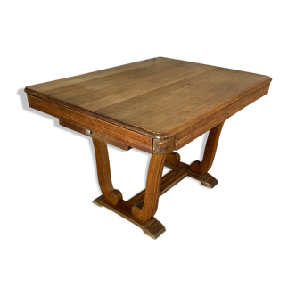 Art Deco oak table with extension 1920