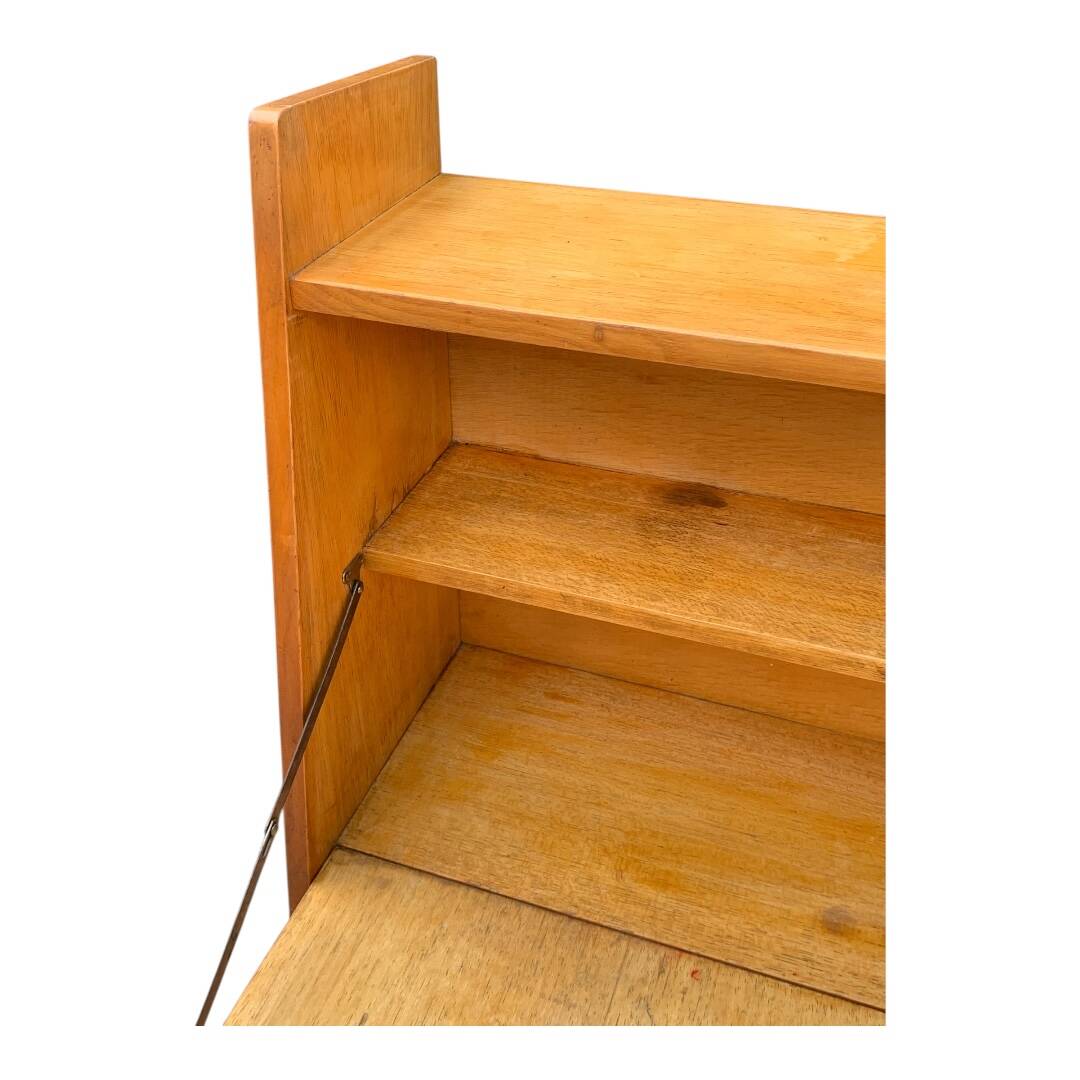 Vintage 1950s asymmetrical wall-mounted secretary desk