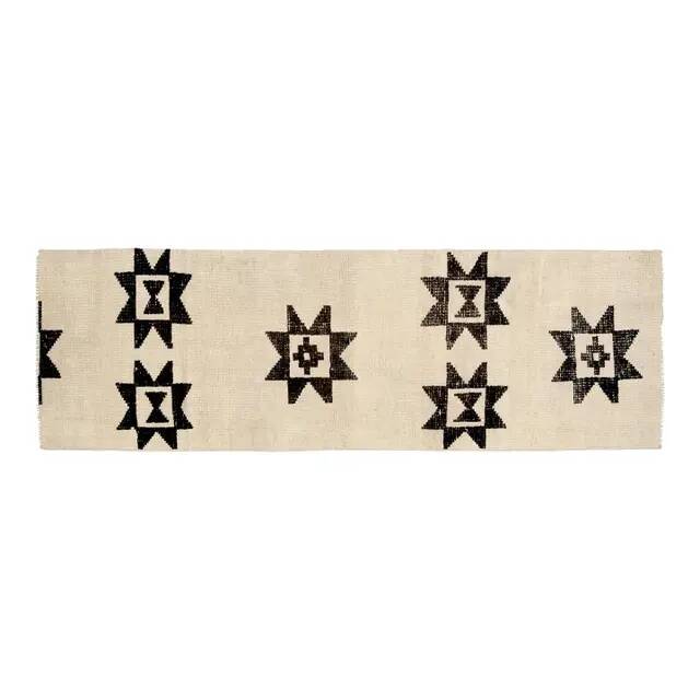 1970s Vintage Turkish Oushak Handmade Wool Cotton Beige Runner Rug 88x279
