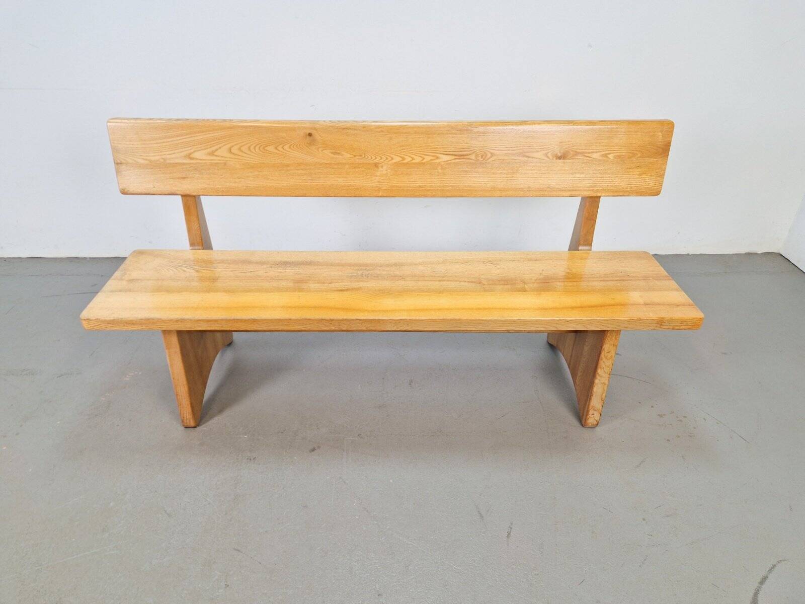 Vintage Ash and Elm Bench, Denmark, 1960s