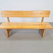 Banc vintage en frêne et en orme, Danemark, années 1960