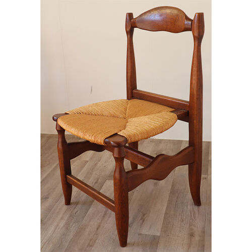 Série de 4 chaises par Guillerme et Chambron pour Votre Maison vers 1960