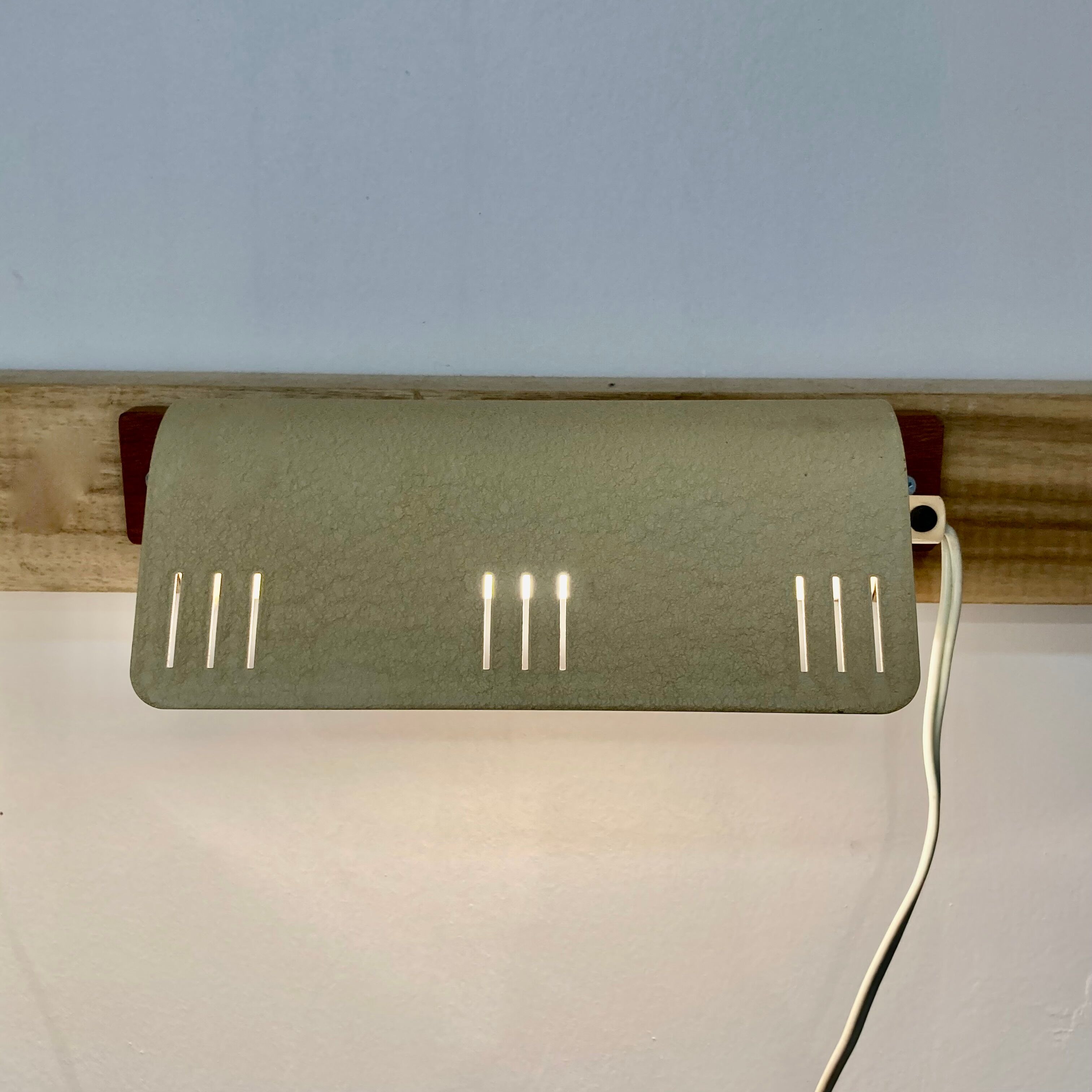 Pair of modular wall lamps Scandinavian design 1950