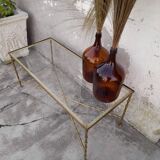 Coffee table brass structure