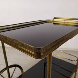 Vintage golden brass rolling service