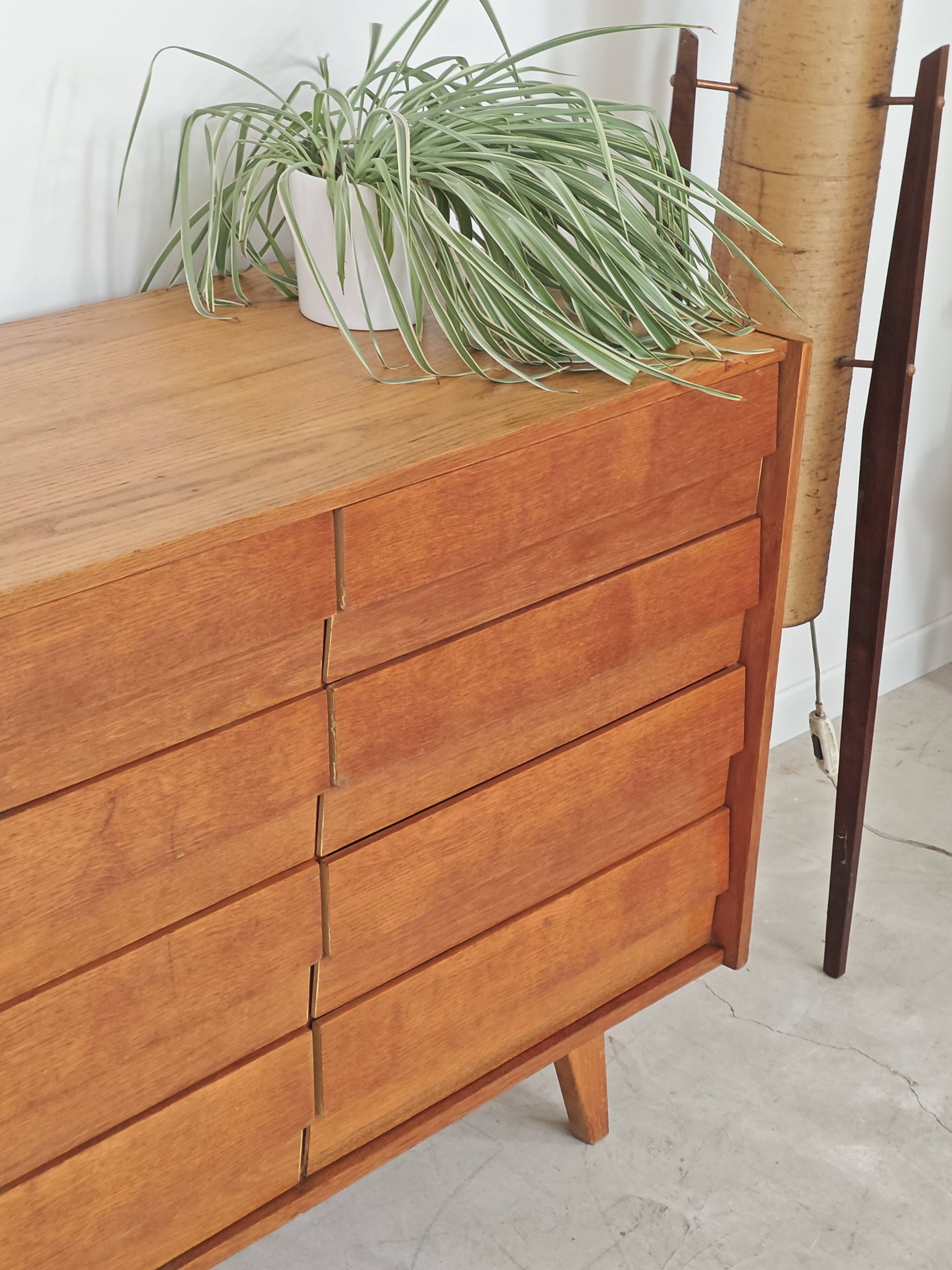 Commode U 453 bois par Jiri Jiroutek pour Interier Praha 1960