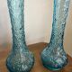 Paire petits vases bleu turquoise années 20/30