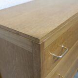 3-drawer chest with splayed legs, 1960s, honey color