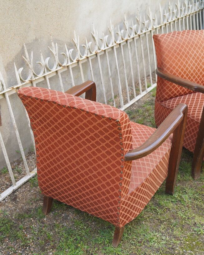 Pair of art-deco armchairs 1930