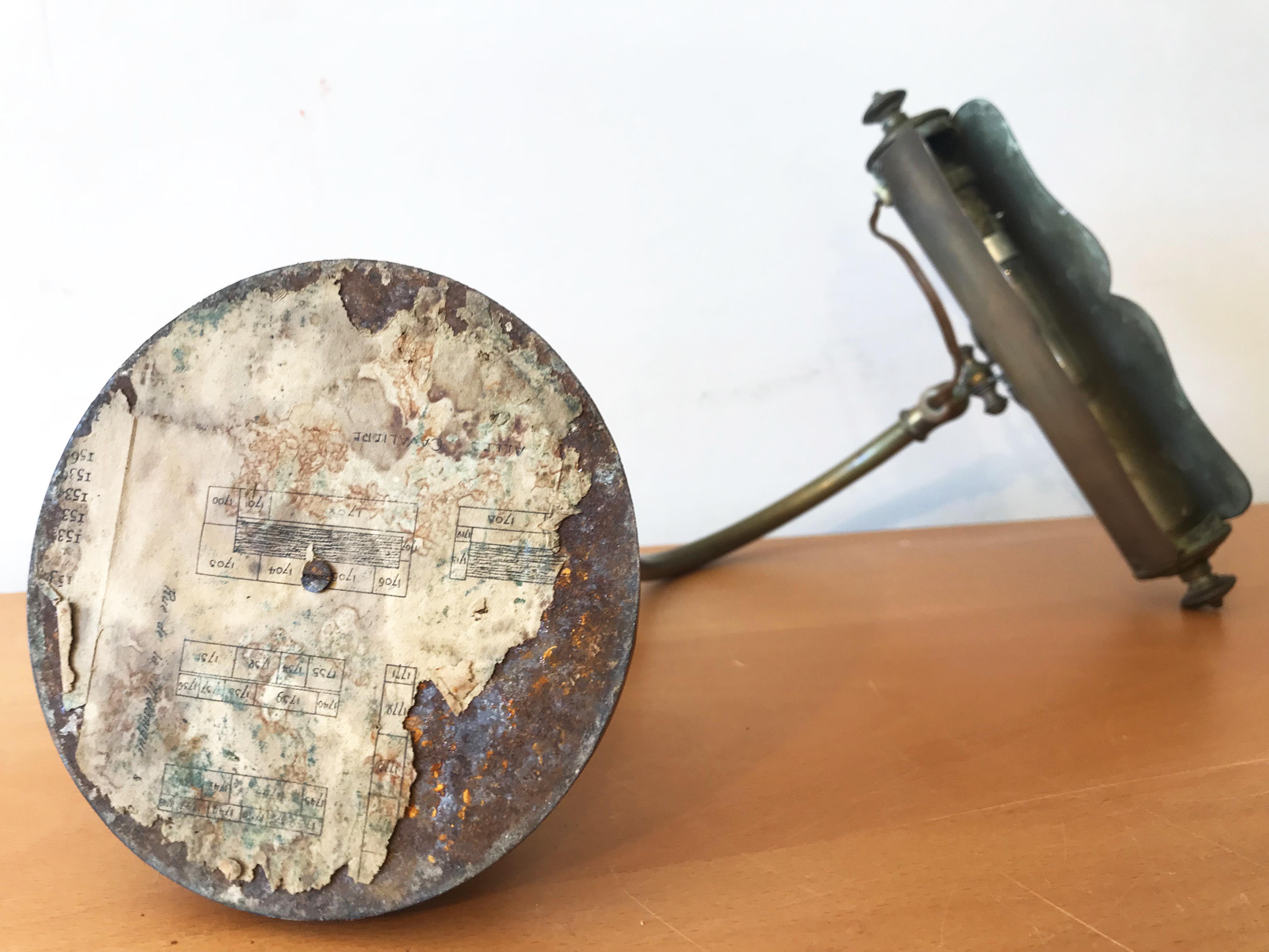 Desk notary bronze piano lamp and brass