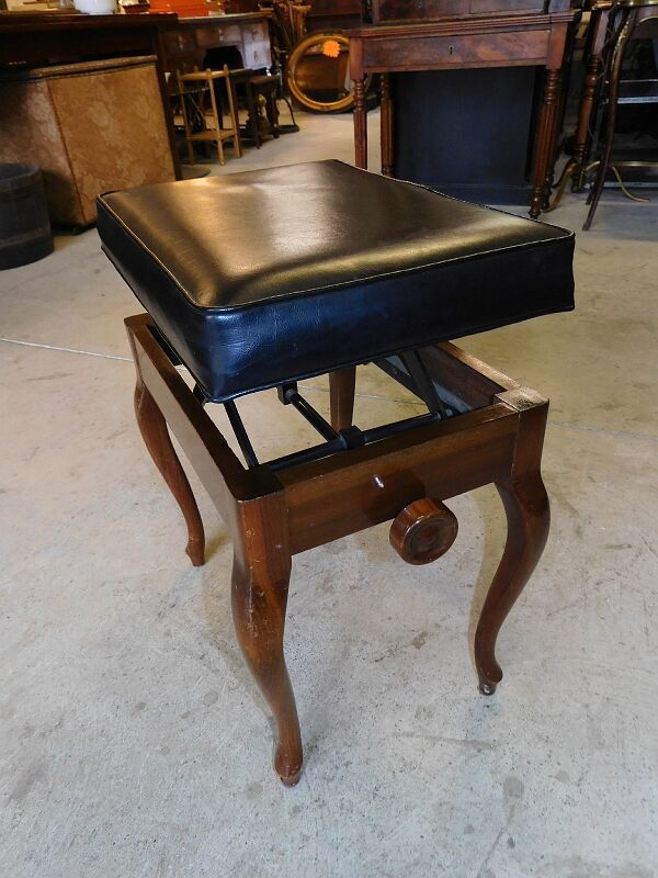 Wooden piano stool