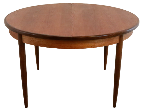 Round g-plan vintage dining table extendable 'breadsell'