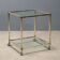Vintage double-tiered dessert trolley, Italy, 1960s