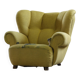 Vintage iconic large upholstered lounge / easy chair from Denmark 1930s