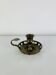 Golden brass candlestick "hearts", vintage