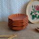 Set of 6 glazed scallop shell ramekins Emile Henry France
