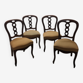 Set of 4 Provencal upholstered chairs Les Olivades