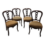 Set of 4 Provencal upholstered chairs Les Olivades