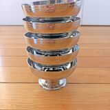 12 Vintage LETANG REMY Ice Cream Cups/Dessert Cups 18/10 Stainless Steel