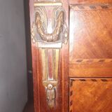 1900 Louis XVI style veneer flat desk