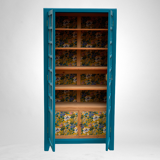 Parisian wardrobe glazed blue Peacock 1940