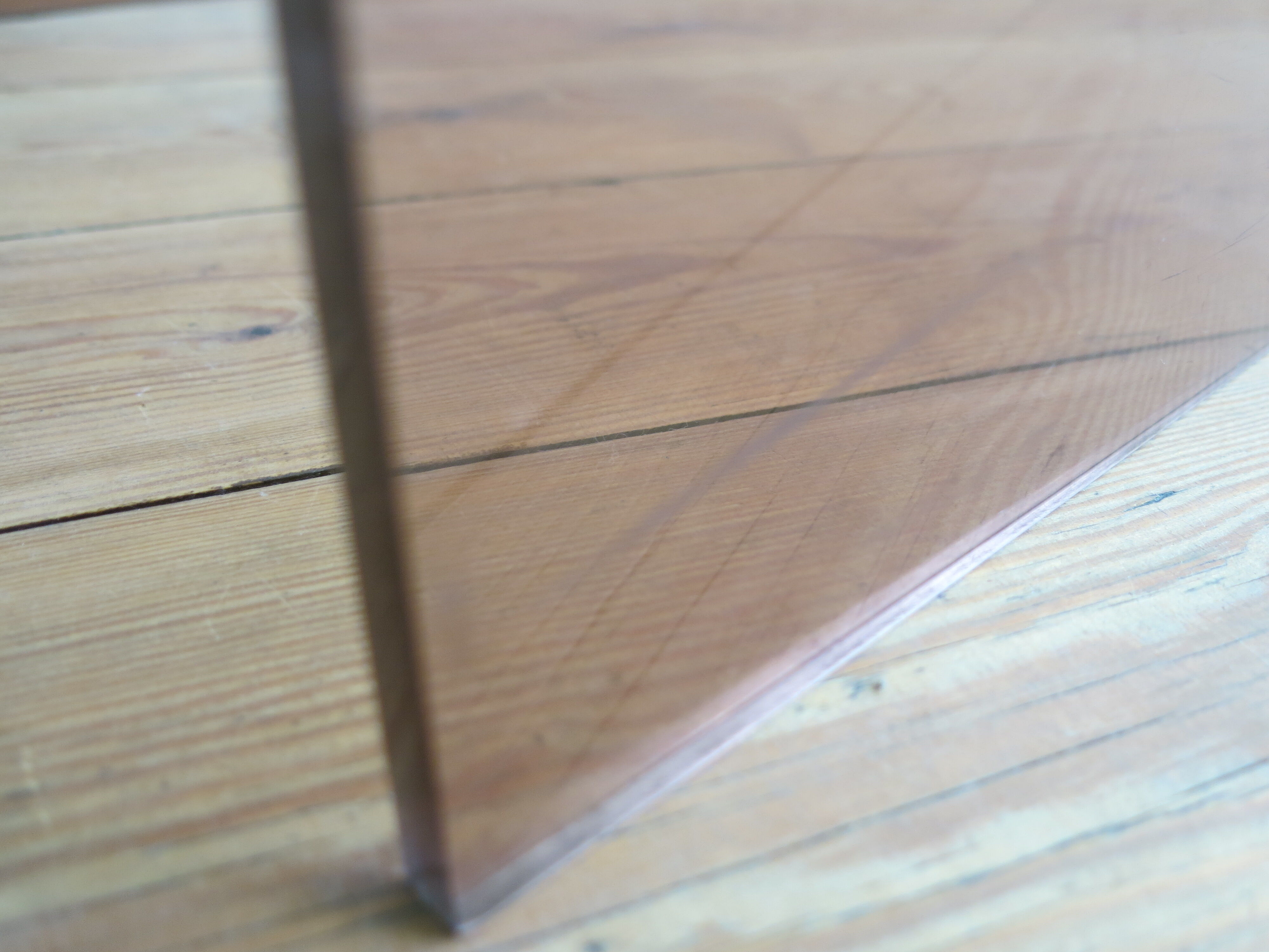 Plexi nesting tables by Michel Dumas