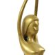 Abstract Image Nude Woman Ballerina Art Deco Style Brass 51cm