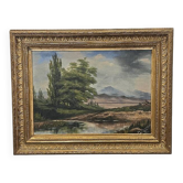 Old Painting Titled The Dovedale, from around 1900