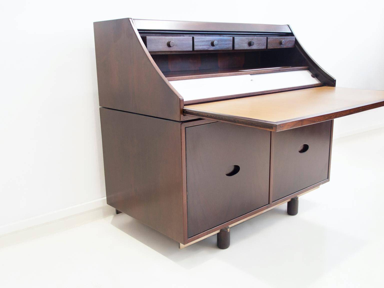 Gianfranco Frattini for Bernini wooden secretary desk