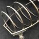 Victorian toast holder breakfast set 6 slices bread