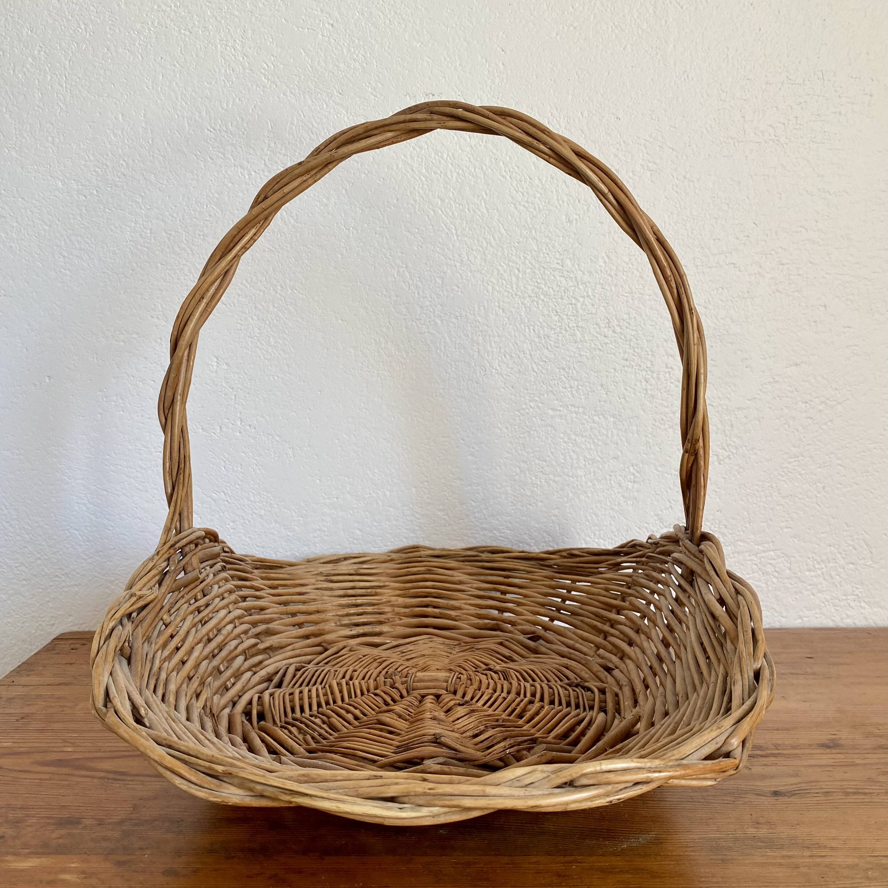 Wicker picking basket