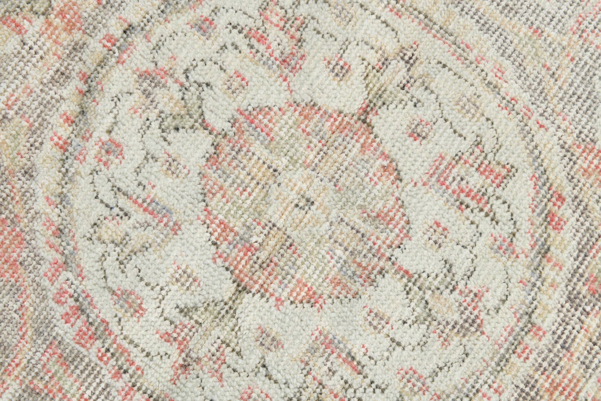 7x10 Soft Red & Beige Persian Area Rug, 207x310Cm