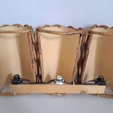 Vintage bamboo wall light