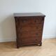Single drawer chest of drawers mahogany neo-Georgian style