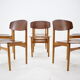 Chaises à manger en chêne et en teck Børge Mogensen Modèle 122 des années 1960 pour Søborg Møbelfabric, Danemark