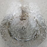 Ceiling light bubble glass and chrome