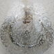 Ceiling light bubble glass and chrome