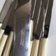 Set of 12 knives in white bakelite 50s