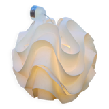 Vintage white plastic pendant lamp
