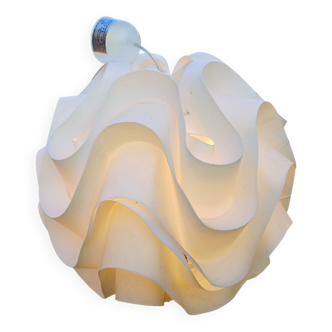 Suspension vintage plastique blanc