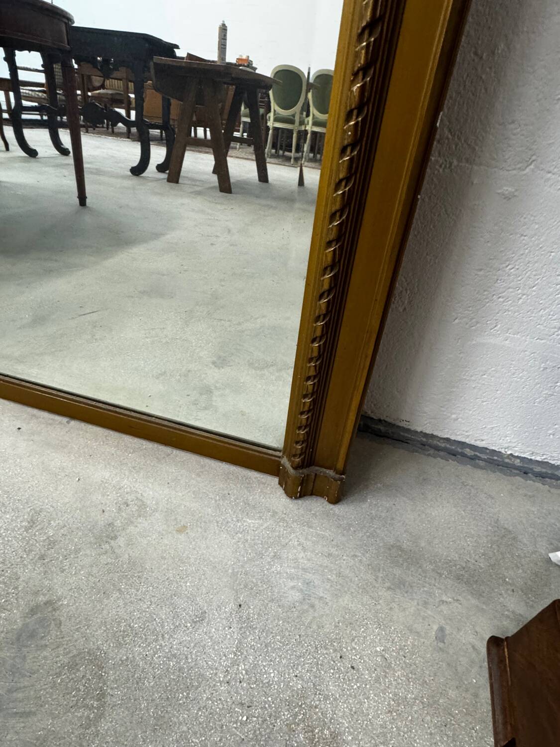 Louis XVI style trumeau mirror